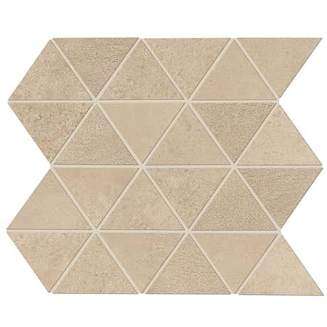 Daltile Chord 3 in. Triangle Porcelain Mosaic - Allegro Beige