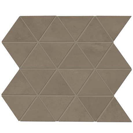 Daltile Chord 3 in. Triangle Porcelain Mosaic - Rhythm Brown