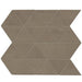 Daltile Chord 3 in. Triangle Porcelain Mosaic - Rhythm Brown