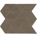 Daltile Chord 3 in. Triangle Porcelain Mosaic - Baritone Brown