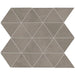 Daltile Chord 3 in. Triangle Porcelain Mosaic - Forte Grey