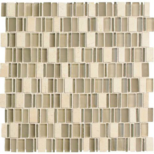 Daltile Clio Glass and Stone Mosaic Nox