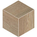 Daltile - Emerson Wood 3D Cube Mosaic - Butter Pecan
