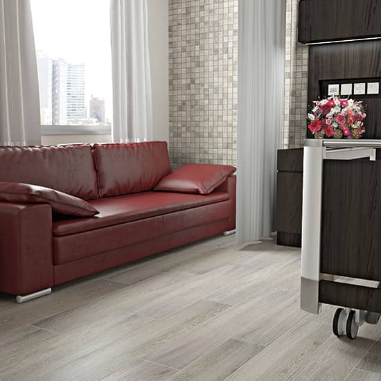 Daltile Emerson 8 in. x 48 in. Porcelain Floor Tile - Ash White