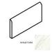 Daltile Florentine 3 in. x 12 in. Glazed Porcelain Wall Bullnose Tile - Carrara