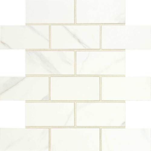 Daltile Florentine 2 in. x 4 in. Glazed Porcelain Mosaic - Carrara 