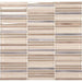 Daltile - Lucent Skies Brushed Geometric Gloss Mosaic - Sunlit Dawn