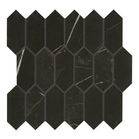 Daltile - Marble Attache - Nero Mosaic Hex Porcelain