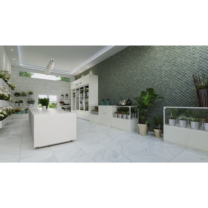 Daltile - Mesmerist™ - Arabesque Mosaic Wall Tile - Allure Installed