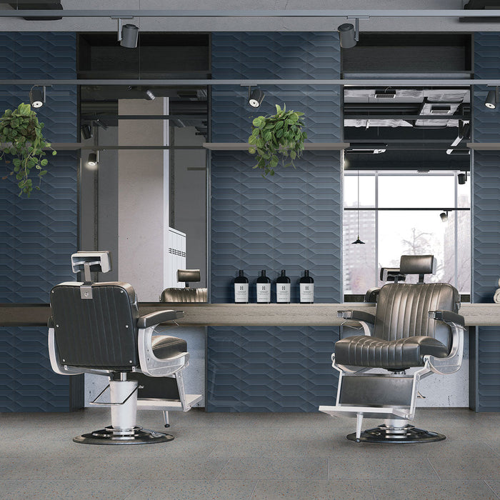 Daltile - Mythology - 4 in. x 12 in. Wave Crest Wall Tile - Installed