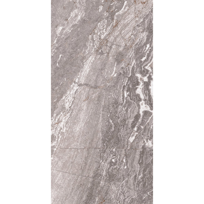 Daltile - Perpetuo - 12 in. x 24 in. Glazed Ceramic Wall Tile - Eternal Grey 2