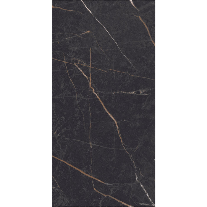 Daltile - Perpetuo - 12 in. x 24 in. Glazed Porcelain Floor Tile - Infinite Black Matte 3