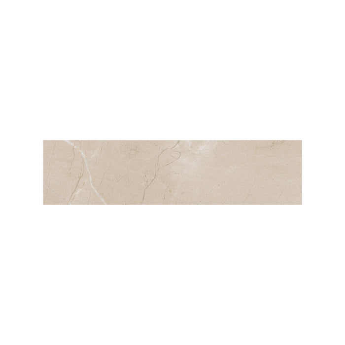 Daltile - Perpetuo - 3 in. x 24 in. Glazed Porcelain Bullnose Floor Tile - Elegant Beige