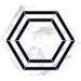 Daltile - Perpetuo - 8 in. Hexagon Glazed Porcelain Floor Tile Deco - Bridal Matte