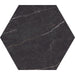 Daltile - Perpetuo - 8 in. Hexagon Glazed Porcelain Floor Tile - Infinite Black Matte