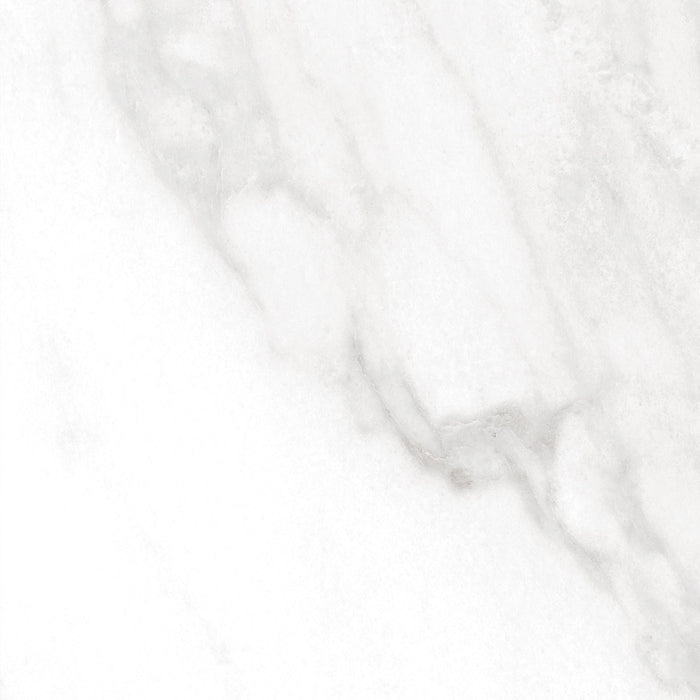 Daltile - Perpetuo - 12 in. x 12 in. Glazed Porcelain Floor Tile - Brilliant White Polished 4