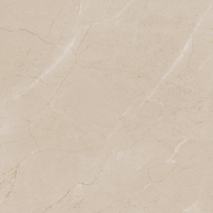 Daltile - Perpetuo - 24 in. x 24 in. Glazed Porcelain Floor Tile - Elegant Beige Polished 3