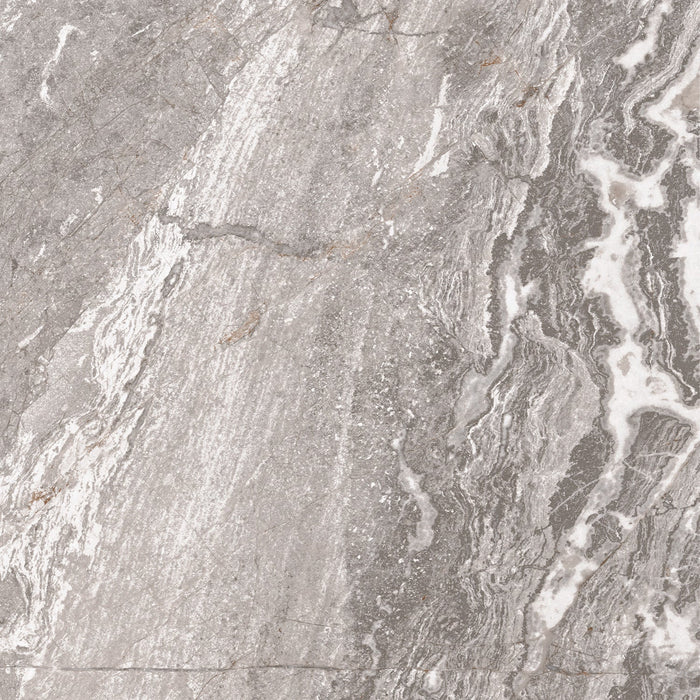 Daltile - Perpetuo - 12 in. x 12 in. Glazed Porcelain Floor Tile - Eternal Grey Polished 2