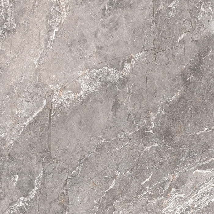 Daltile - Perpetuo - 12 in. x 12 in. Glazed Porcelain Floor Tile - Eternal Grey Polished 4