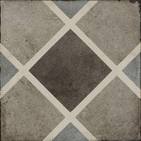 Daltile Quartetto - 8 in. x 8 in. Glazed Porcelain Tile - Cool Rombo