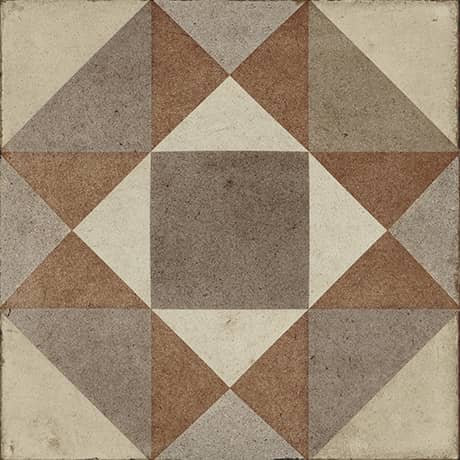Daltile Quartetto - 8 in. x 8 in. Glazed Porcelain Tile - Warm Figura