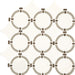 Daltile - Raine Linked Ring Marble Mosaic - DA37 Stratus White