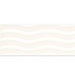 Daltile RetroSpace 3 in. x 6 in. Wave Accent Wall Tile - Modern White