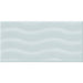 Daltile RetroSpace 3 in. x 6 in. Wave Accent Wall Tile - Sky Blue