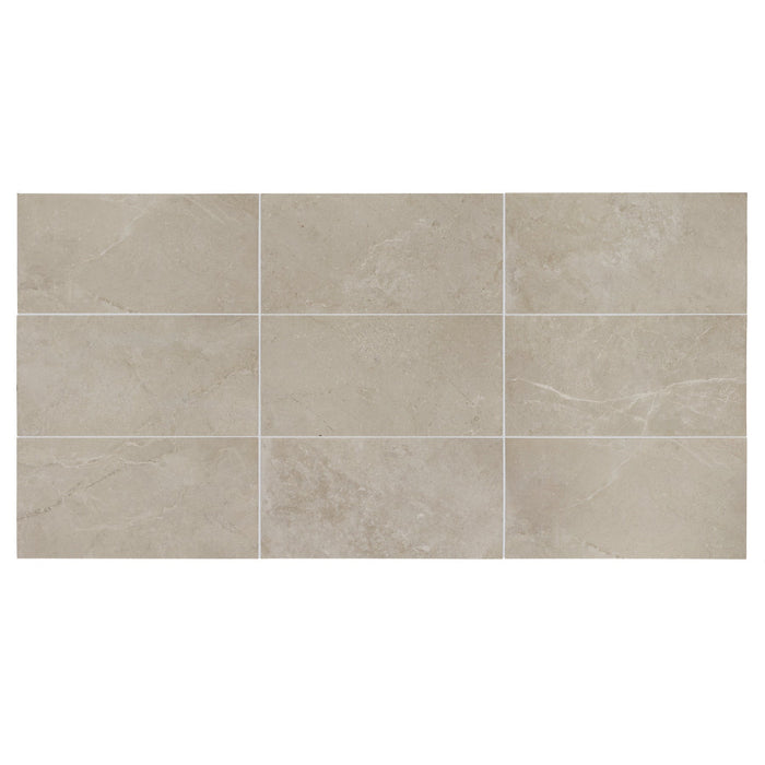 Daltile - Scripter 12 in. x 24 in. Glazed Porcelain Floor Tile - Hero Matte Grid