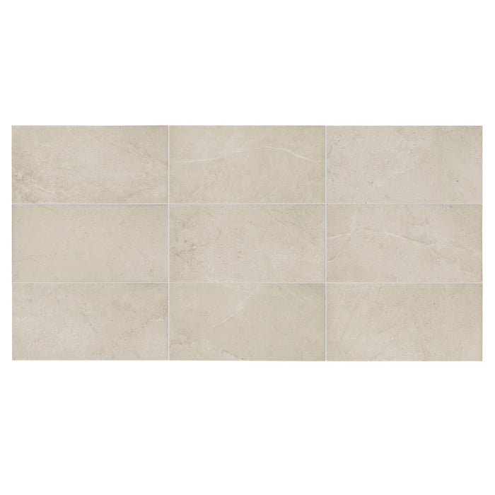 Daltile - Scripter 12 in. x 24 in. Glazed Porcelain Floor Tile - Oracle Matte Grid