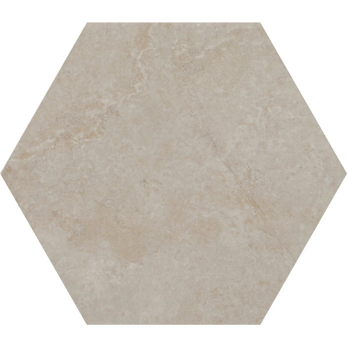 Daltile - Scripter 8 in. Hexagon Glazed Porcelain Floor Tile - Mentor Matte
