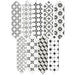 Daltile - Stagecraft - 3 in. x 12 in. Picket Deco Wall Tile - Ensemble Black Mix SC70