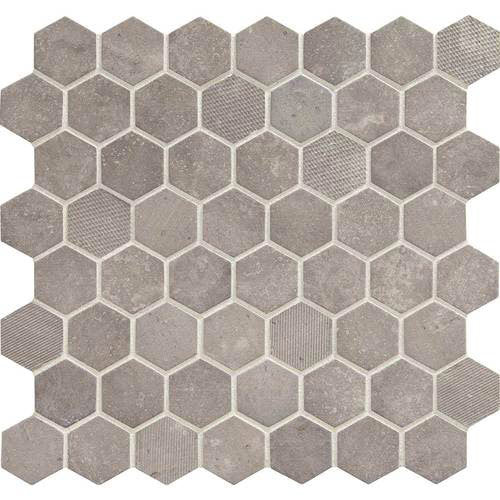 Daltile Vintage Hex Artifact Gray