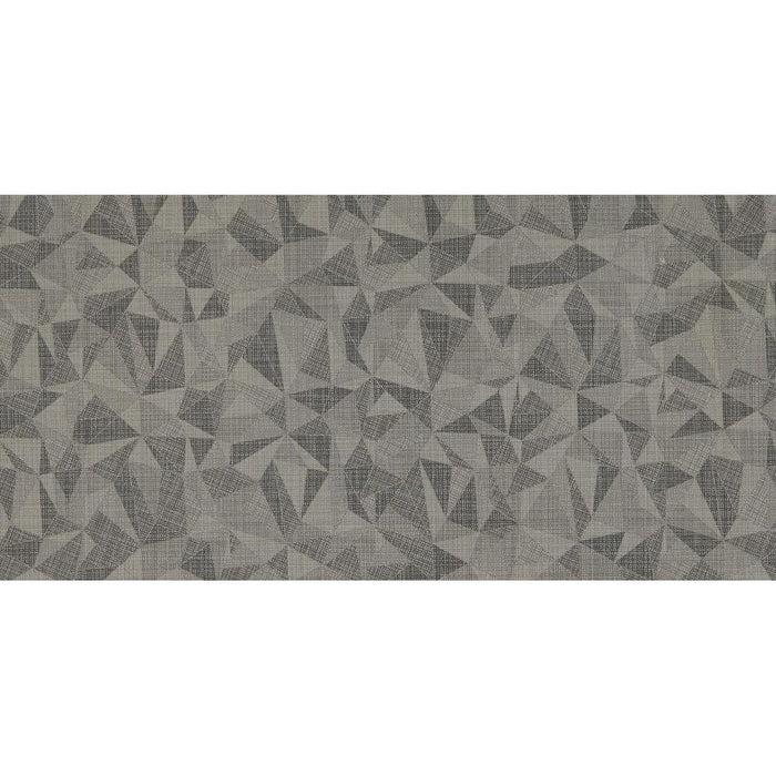 Daltile Fabric Art 12 in. x 24 in. Modern Kaleidoscope - Ashen Steel Prism MK72