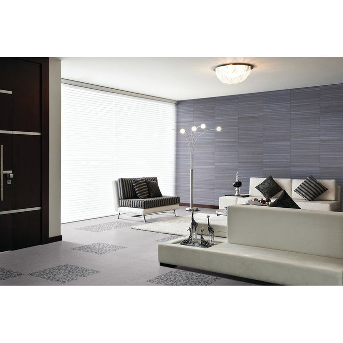 Daltile Fabric Art 12 in. x 24 in. Modern Kaleidoscope - Room Scene