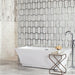 Daltile - Lavaliere Architectural Reflections Mosaic - First Snow w/ Antique Mirror