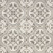 Daltile Memoir - 12 in. x 12 in. Glazed Ceramic Tile - Petal Grey ME20