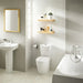 Daltile - Showscape - 12 in. x 24 in. Arabesque Textured Ceramic Wall Tile - Stylish White wall installation