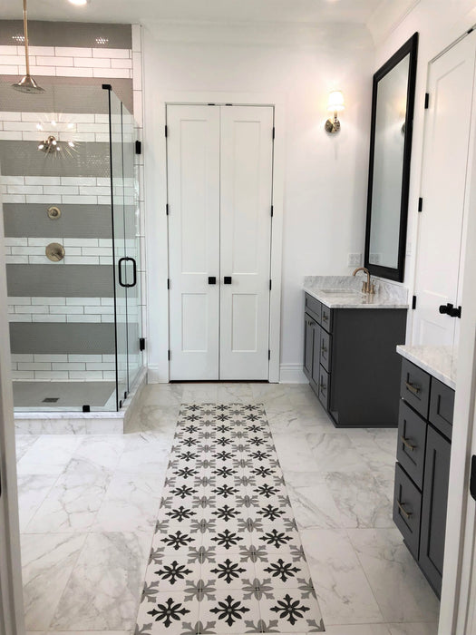 Pamesa - Art Collection - 8.78 in. x 8.78 in. Porcelain Tile - Degas Blanco Room 2