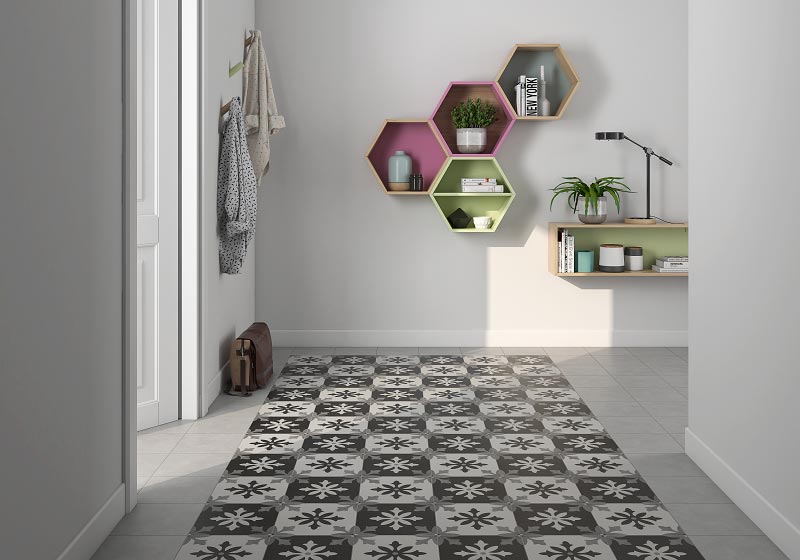 Pamesa - Art Collection - 8.78 in. x 8.78 in. Porcelain Tile - Degas Blanco Room
