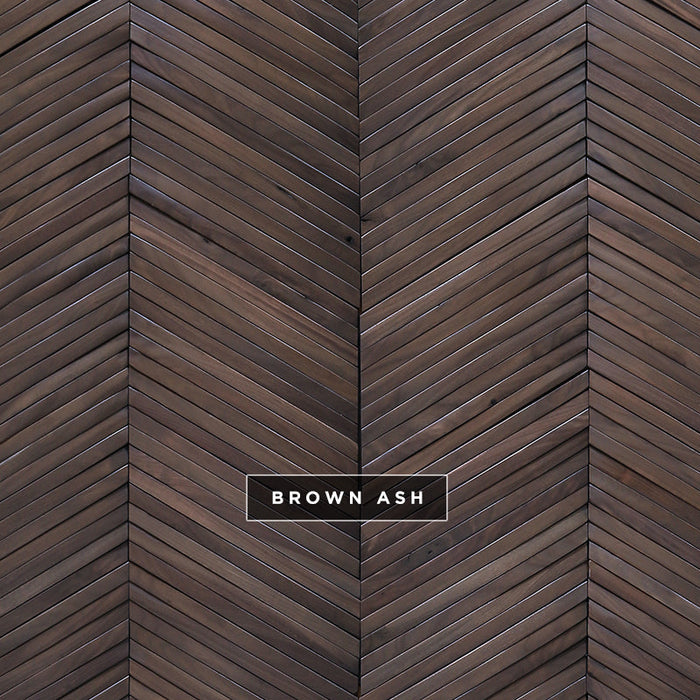 DuChateau - Arc Chevron Wall Coverings - Brown Ash
