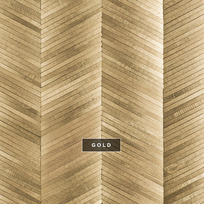 DuChateau - Arc Chevron Wall Coverings - Gold