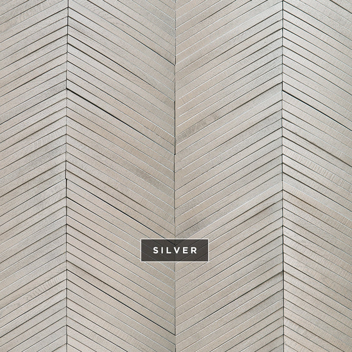 DuChateau - Arc Chevron Wall Coverings - Silver