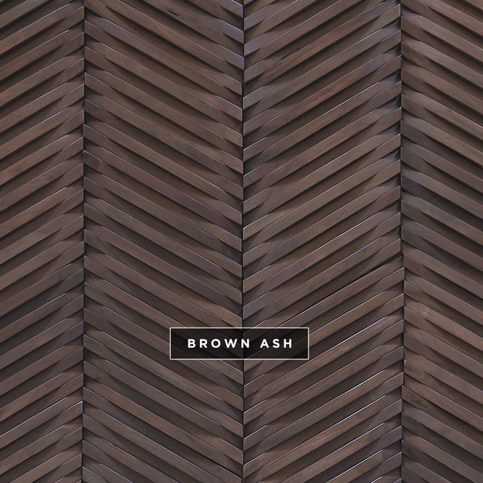 DuChateau - Curva Chevron Wall Coverings - Brown Ash
