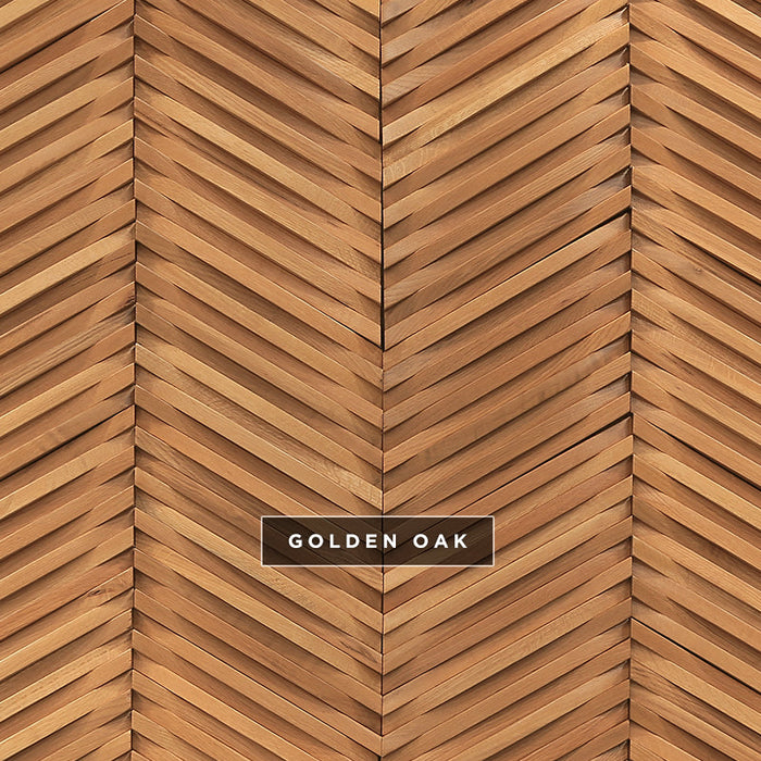 DuChateau - Curva Chevron Wall Coverings - Golden Oak