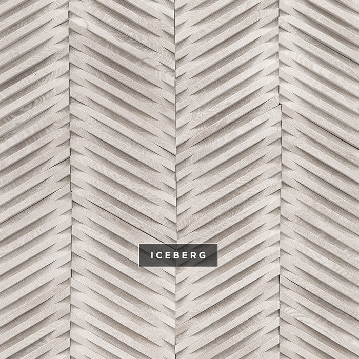 DuChateau - Curva Chevron Wall Coverings - Iceberg