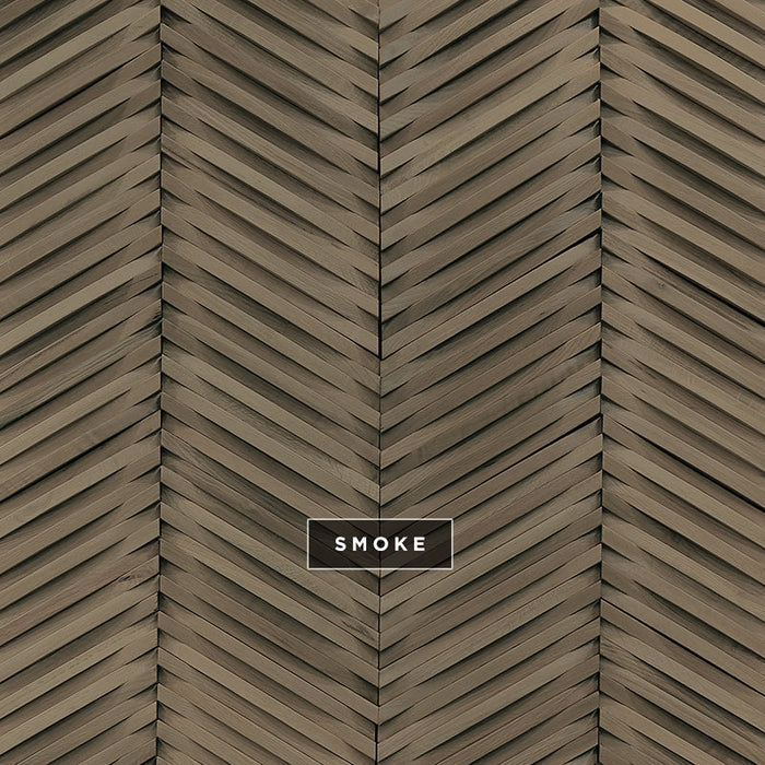 DuChateau - Curva Chevron Wall Coverings - Smoke