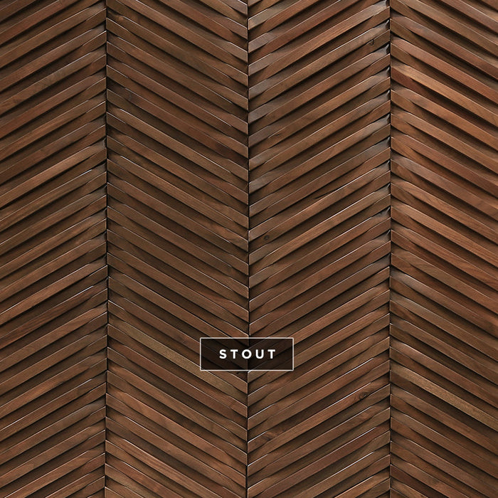 DuChateau - Curva Chevron Wall Coverings - Stout