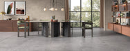 Tesoro - Evolution Series - 24 in. x 24 in. Rectified Porcelain Tile - Grey floor installation