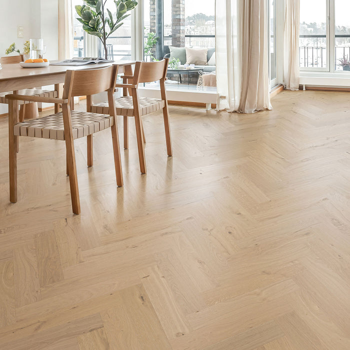 Eagle Creek - Artisan Cut Herringbone Collection - Engineered Hardwood - Clean Etch